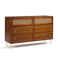 Комод С 6 ящиками Redpop единый размер каштановый LA REDOUTE INTERIEURS  фото, kupilegko.ru